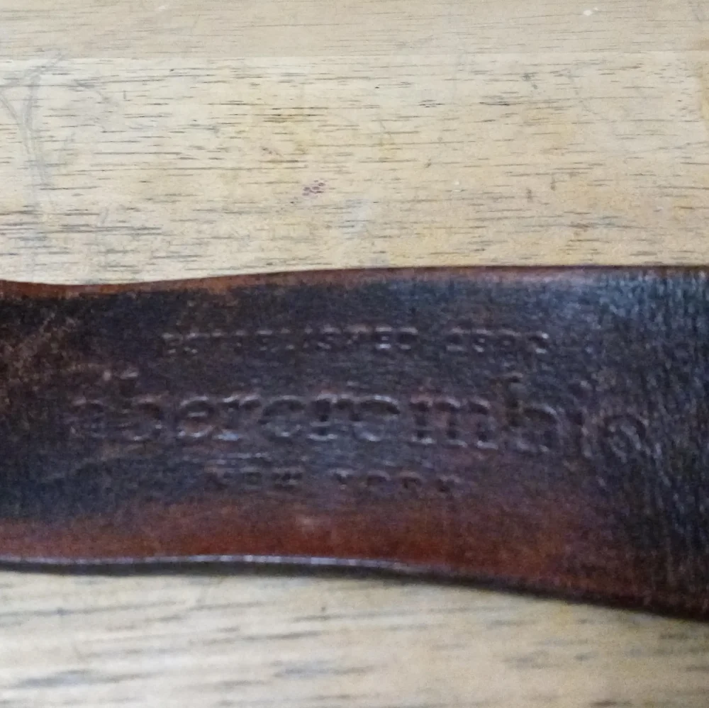 🐎Abercrombie New York Vintage Belt🚂 Size Fits 32"-38" Men,Authentic Leather. - Picture 7 of 10
